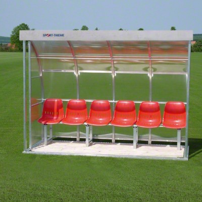 Mit 6 Sitzschalen, [Mit Polycarbonat