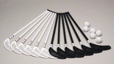 Unihockey Set Liga , 18er Set mit Lehrbuch