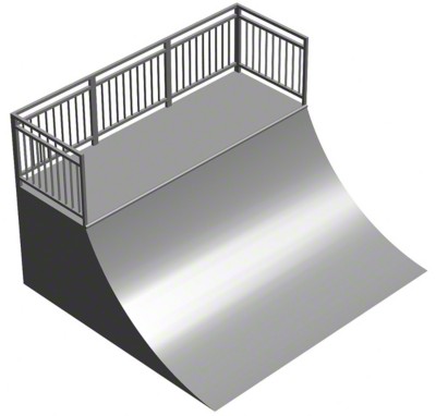 Quarterpipe mit Plattform: guenstige Preise fuer Sportartikel im Internet: