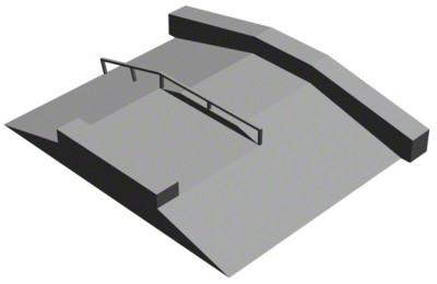 Float Bank mit schraeger Ledge, Rail und Curb: guenstige Preise fuer Sportartikel im Internet: