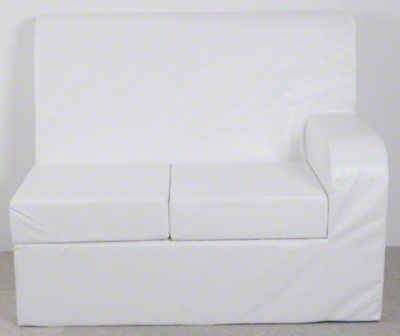 5 cm siddepude, armlæn venstre, 2er sofa