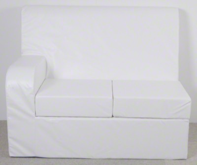 5 cm siddepude, armlæn højre, 2er sofa