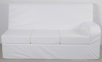 5 cm siddepude, armlæn venstre, 3er sofa