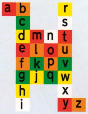 Spiel Alphabet 6-farbig, 26 Felder, Feldgroesse 30x30 cm.: guenstige Preise fuer Sportartikel im Internet: