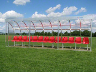 Mit 13 Sitzschalen, [Mit Polycarbonat
