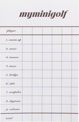Lees meer... : My Minigolf Blocknote