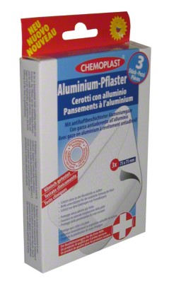 Aluminium Pflaster, 3 Stück